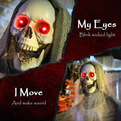 183 cm Life Size Scary Halloween Decorations, Battery Operated