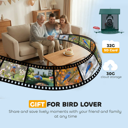 Smart Bird Feeder Camera with AI Identifies 16,000+ Bird Species