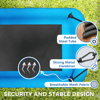 Nest Swing with Adjustable Ropes for Kids, Blue