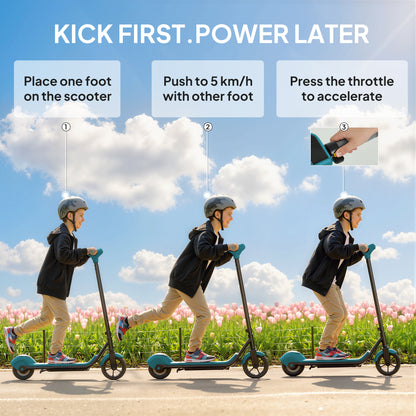 Electric Scooter, Lightweight E Scooter with LED Display, Green
