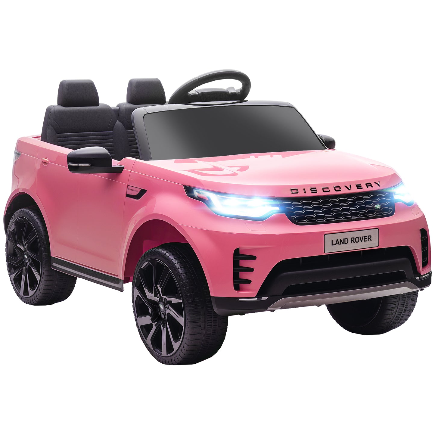 Land Rover Discovery Licensed 12V Kids Electric Car w/ Remote Pink