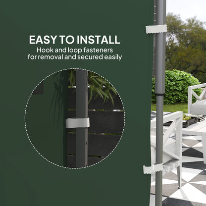 Side Panel for 3x3 m Pop Up Gazebos, 1 Pack Sidewall Only, Green