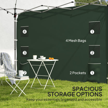 Side Panel for 3x3 m Pop Up Gazebos, 1 Pack Sidewall Only, Green