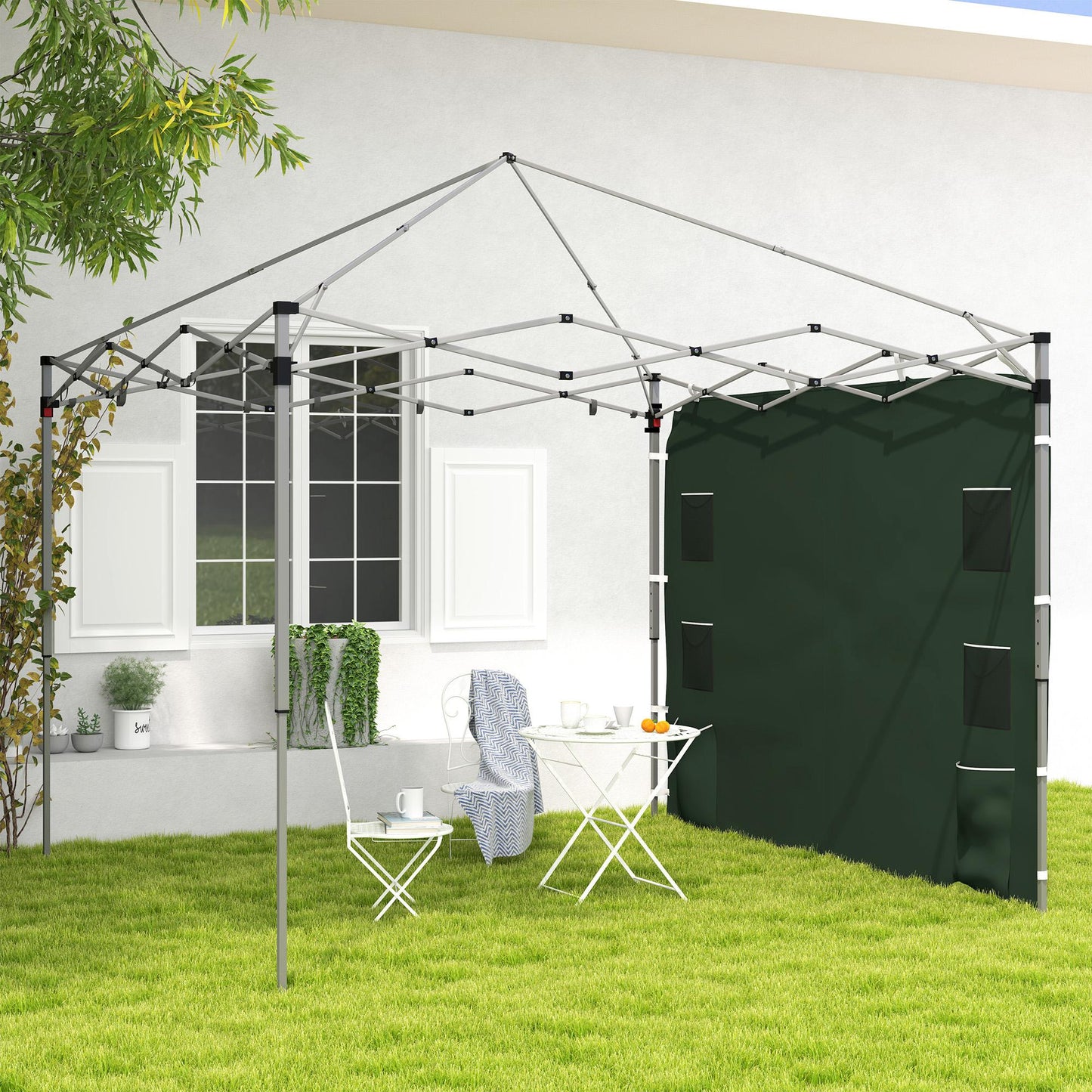 Side Panel for 3x3 m Pop Up Gazebos, 1 Pack Sidewall Only, Green