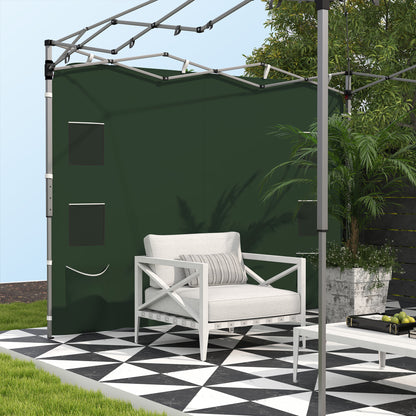 Side Panel for 3x3 m Pop Up Gazebos, 1 Pack Sidewall Only, Green