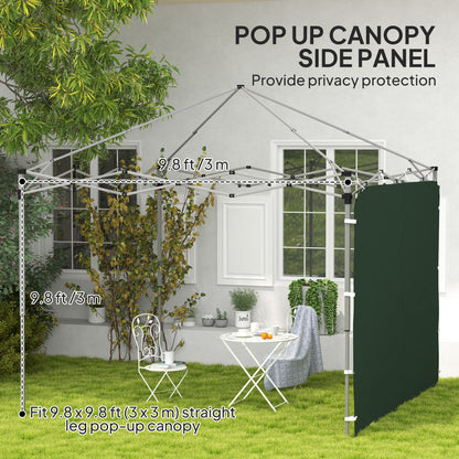 Side Panel for 3x3 m Pop Up Gazebos, 1 Pack Sidewall Only, Green