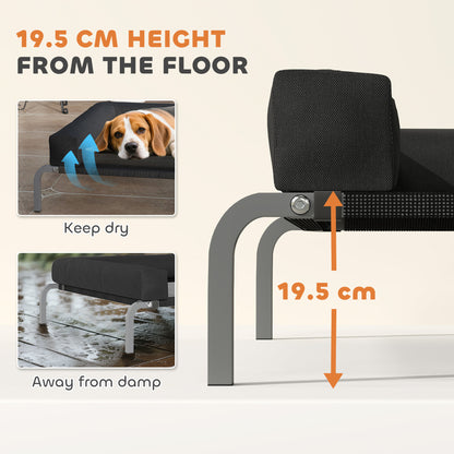 Elevated Dog Bed, Raised Dog Bed with Removable Bolsters