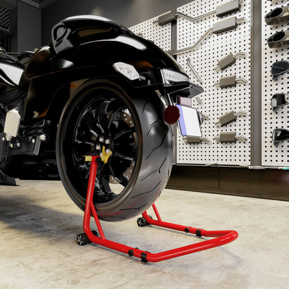 Motorcycle Rear Wheel Stand, 544kg Motorcycle Paddock Stand, Red