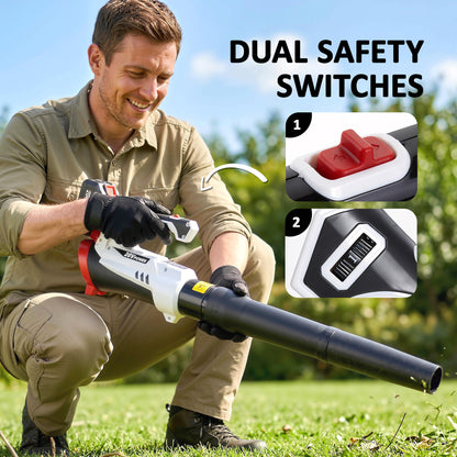 Leaf Blower Cordless with 4000mAh Battery & Charger
