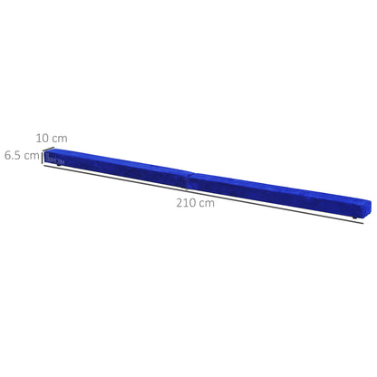 2.1m Balance Beam Trainer Fold Performance Gymnastics, Blue
