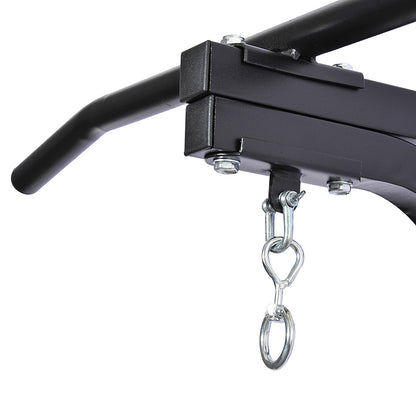 Heavy Punch Bag Hanger Wall Mount Chain Swivel Bracket Bar Steel, Black