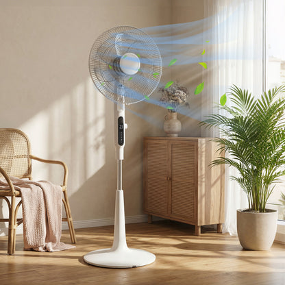 Standing Fan with 75 Degree Oscillation Mosquito Repellent Function