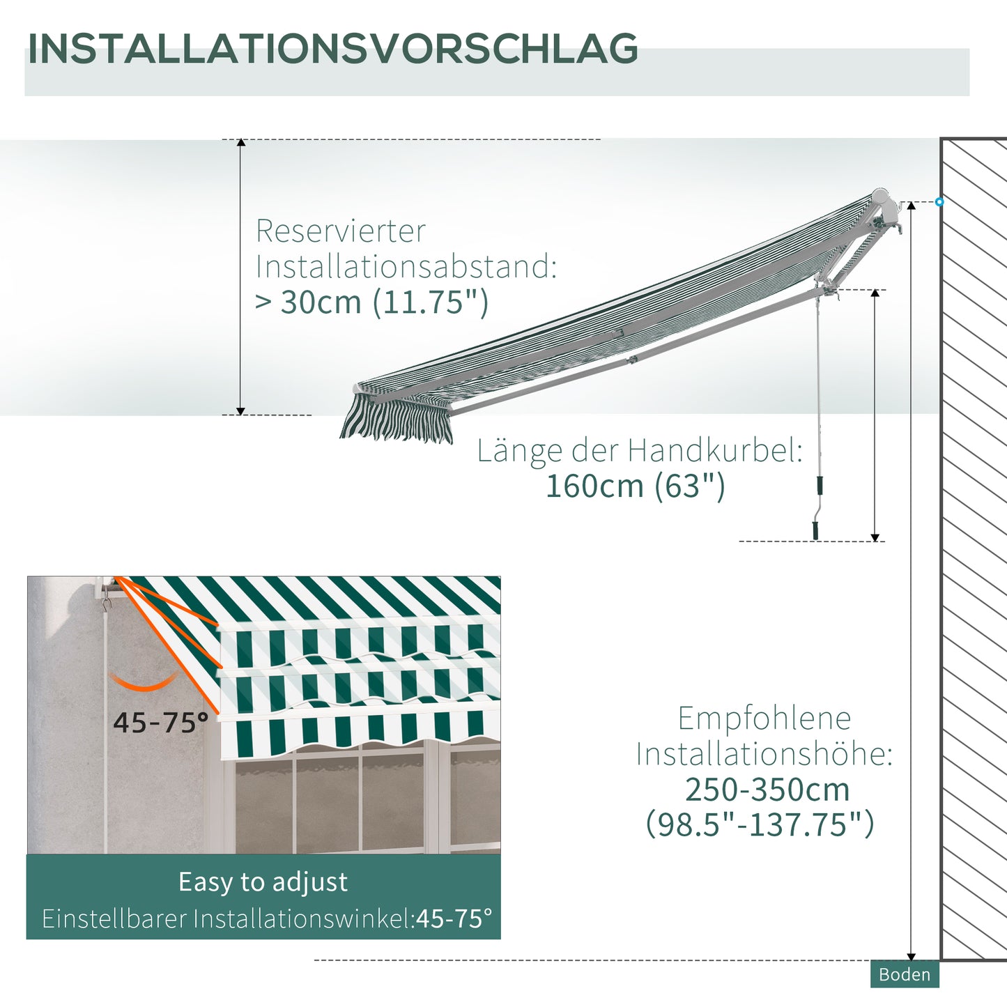 Warehouse Clearance Sale - Sunshade Awning (Can Only Be Sold To Jersey Customer)