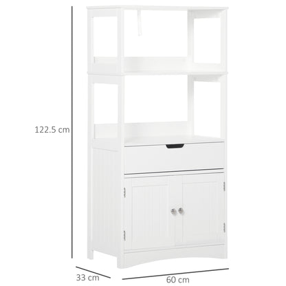 Bathroom Floor Storage Cabinet Kitchen Sideboard Standing Unit W/ Doors