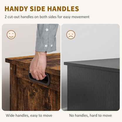 Storage Chest with 2 Safety Hinges, Storage Bench for Living Room