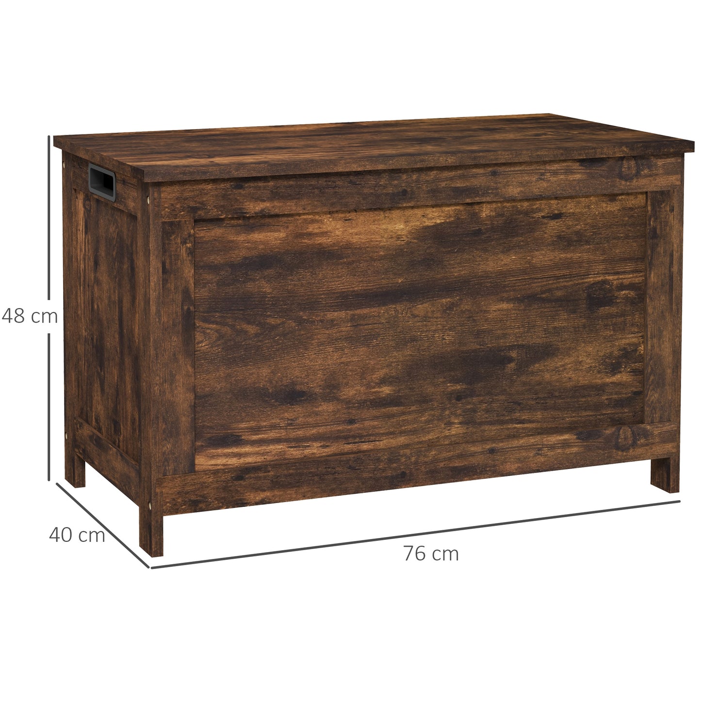 Storage Chest with 2 Safety Hinges, Storage Bench for Living Room