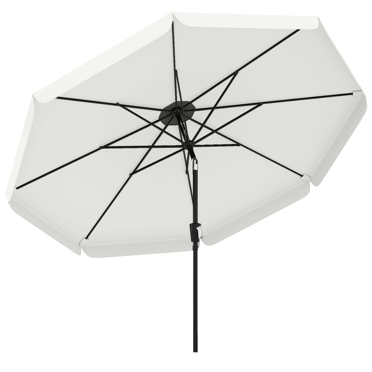 3 m Garden Parasol with Tilt & Crank, UPF30+ Outdoor Table Umbrella