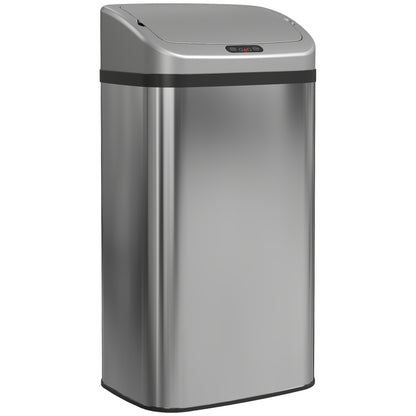 48L Sensor Bin, Stainless Steel Kitchen Bin with Automatic Close