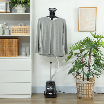 Clothes Steamer with Adjustable Pole 41-110 cm Black