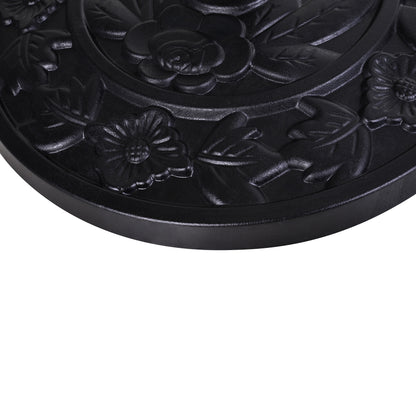 9kg Half Round Parasol Umbrella Base Resin Outdoor Garden Furniture