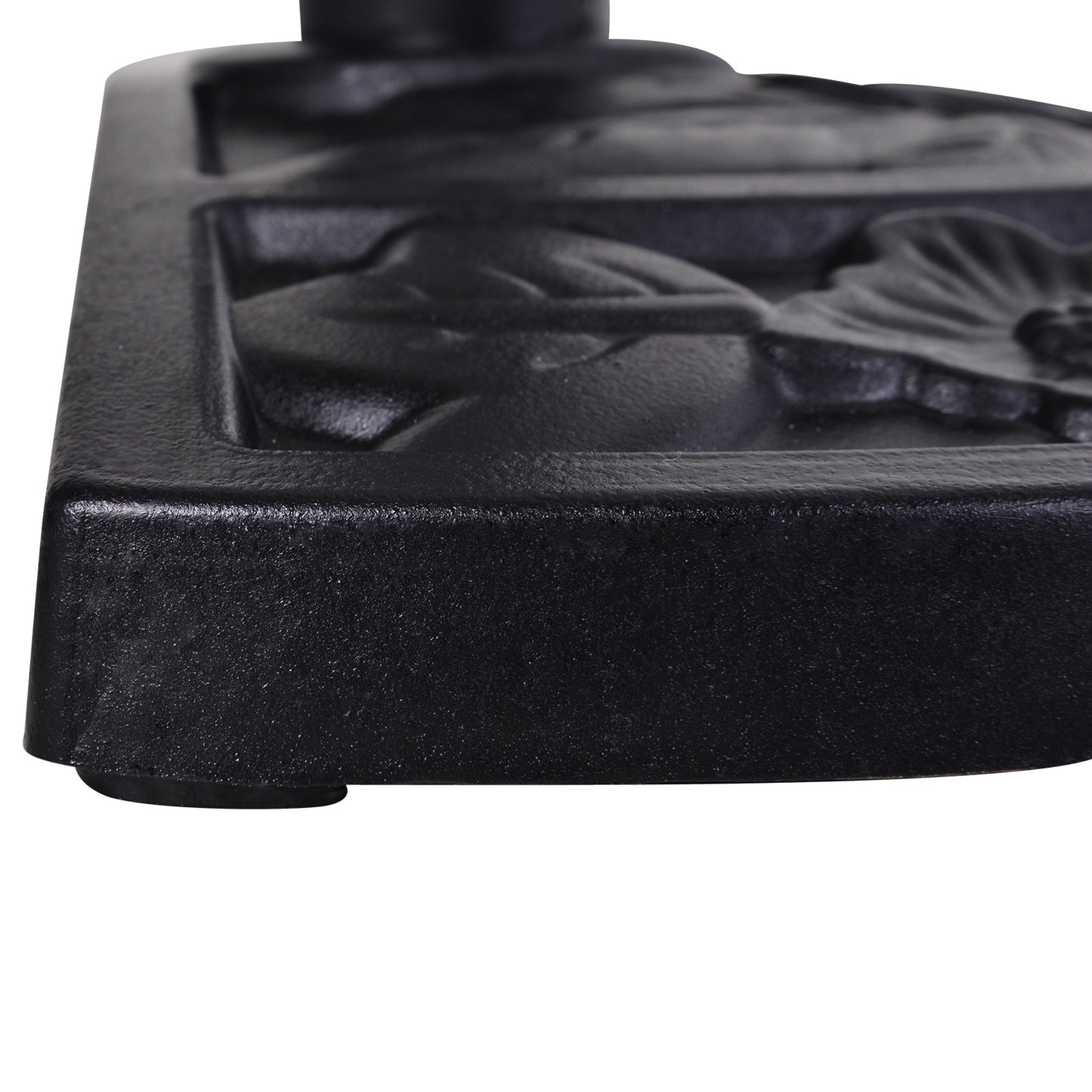 9kg Half Round Parasol Umbrella Base Resin Outdoor Garden Furniture