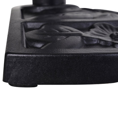 9kg Half Round Parasol Umbrella Base Resin Outdoor Garden Furniture
