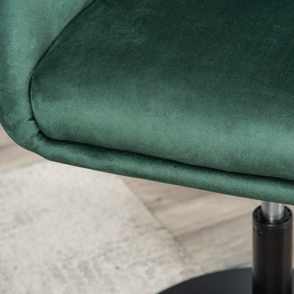 Swivel Bar Stool Fabric Dining Chair Dressing Stool Tub Seat Green