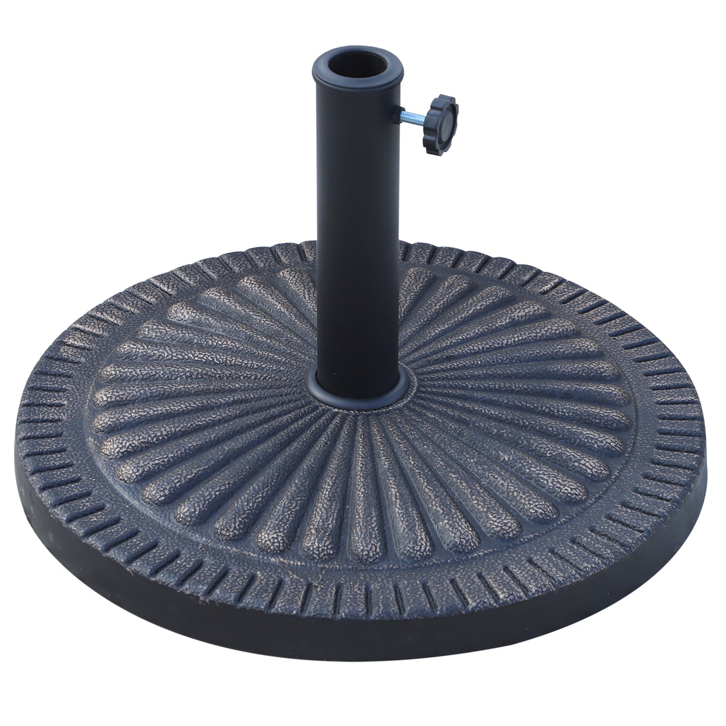 14kg Garden Parasol Base, Round Resin Sun Umbrella Base, Bronze