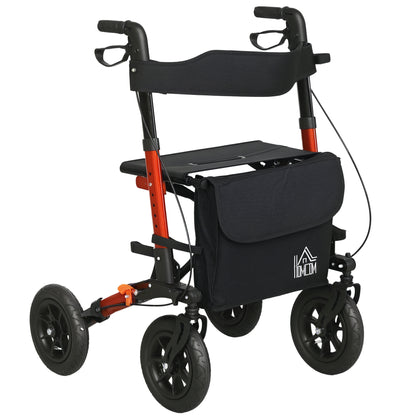 Lightweight Walking Frame with Adjustable Handle, Red
