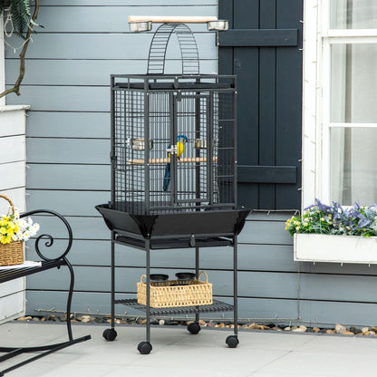 Steel Bird Cage,Large Budgie Cage for Cockatiels and Parakeets