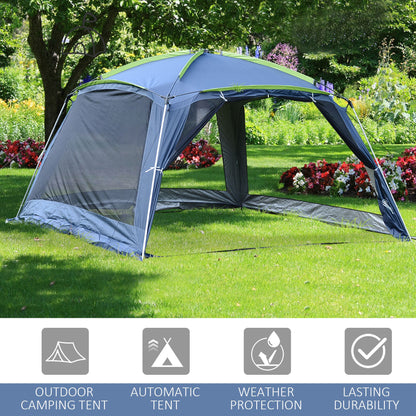 Camping Tent Sun Shelter Shade for Garden Park Outdoor Dark Green