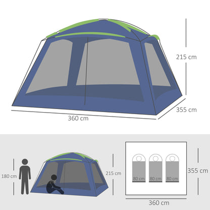 Camping Tent Sun Shelter Shade for Garden Park Outdoor Dark Green