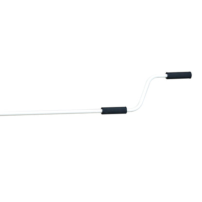 Manual Retractable Awning, 3x2.5 m-Blue/White Stripes