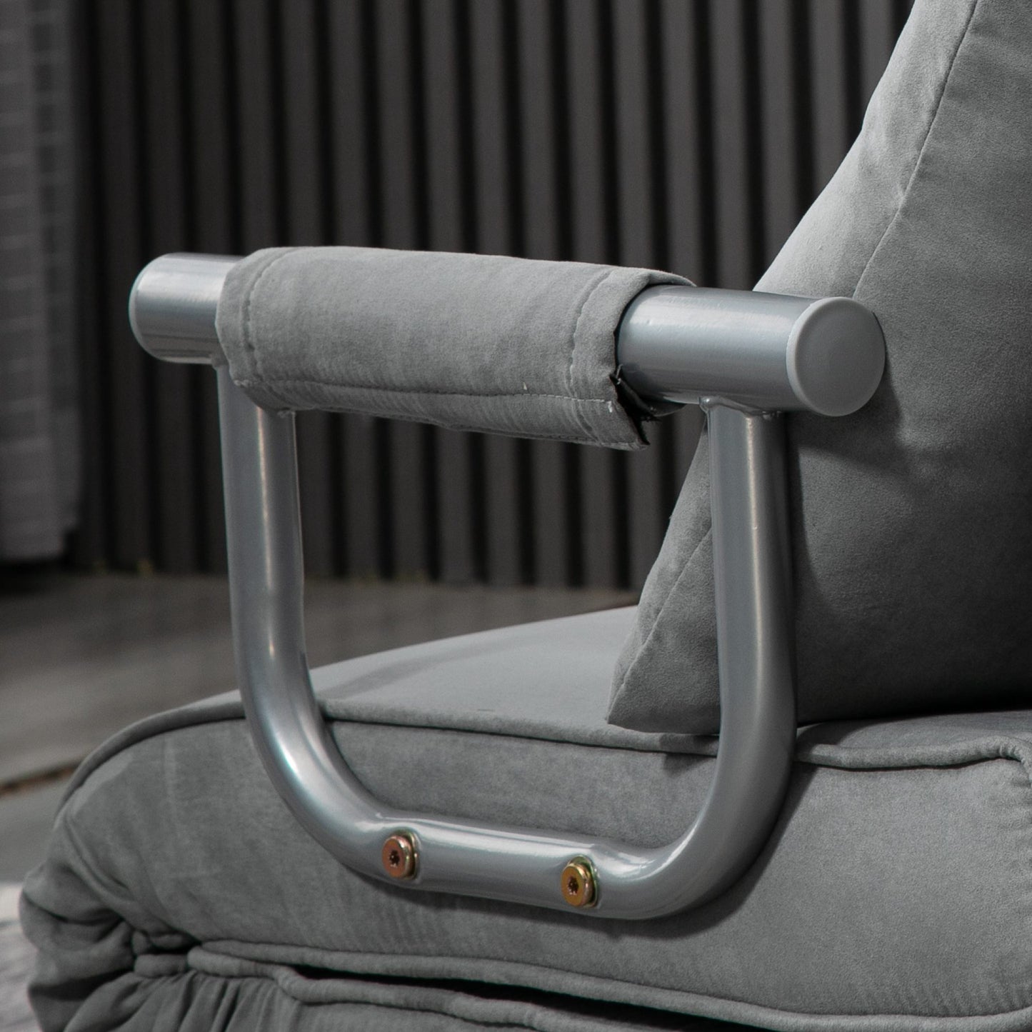 Modern 2-In-1 Design Single Sofa Bed - Light Grey
