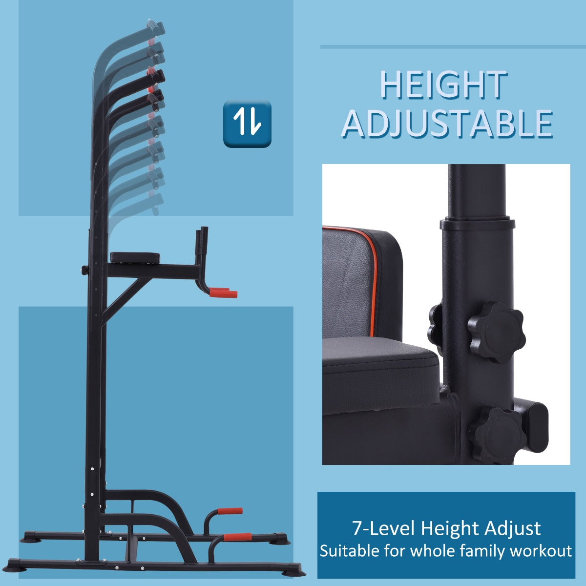 Pull Up Station Bar Power Tower Station for Home Gym Traning Workout Equipment