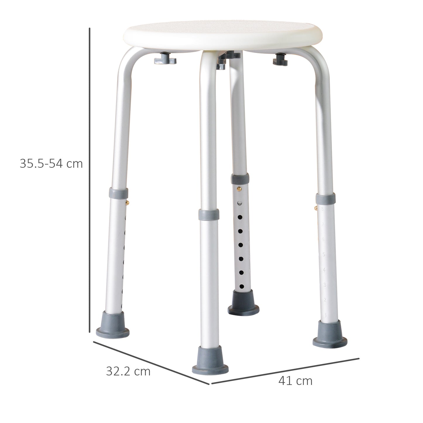 Bath Chair Shower Seat Safety Bathroom Elderly Aids Adjustable Positions