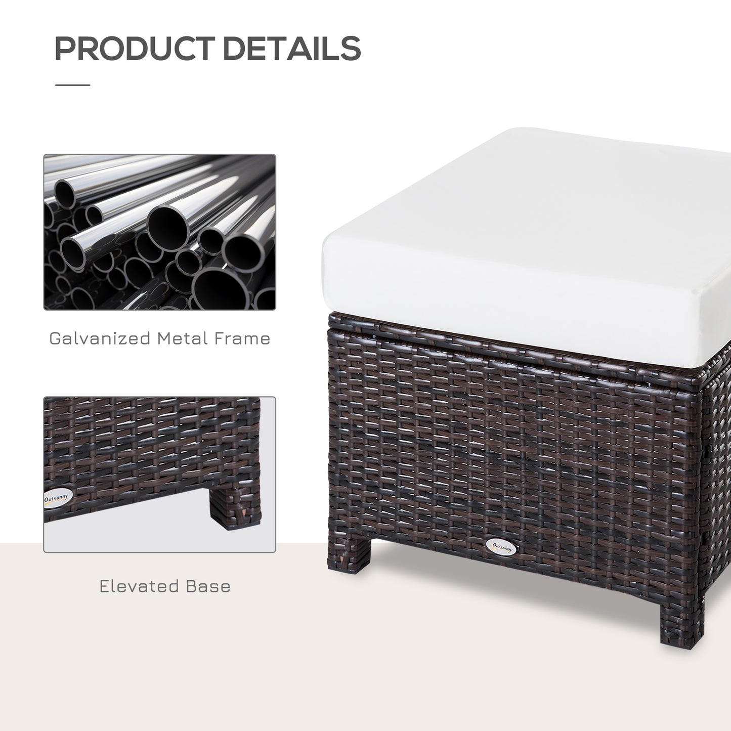 Rattan Ottoman