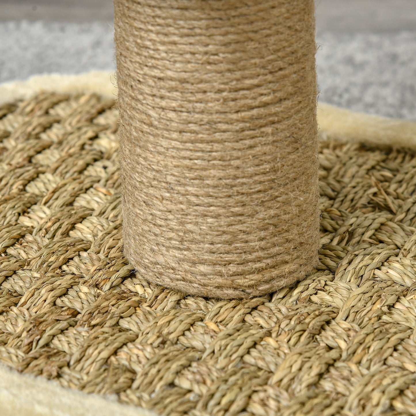56cm Small Cat Tree for Indoor Cats with Scratching Post, Kitten Tower with Tunnel, Toy Ball, Cushion - Beige
