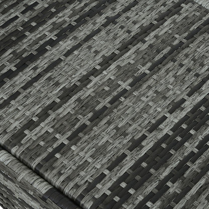 Rattan Single Lounge - Mixed Grey
