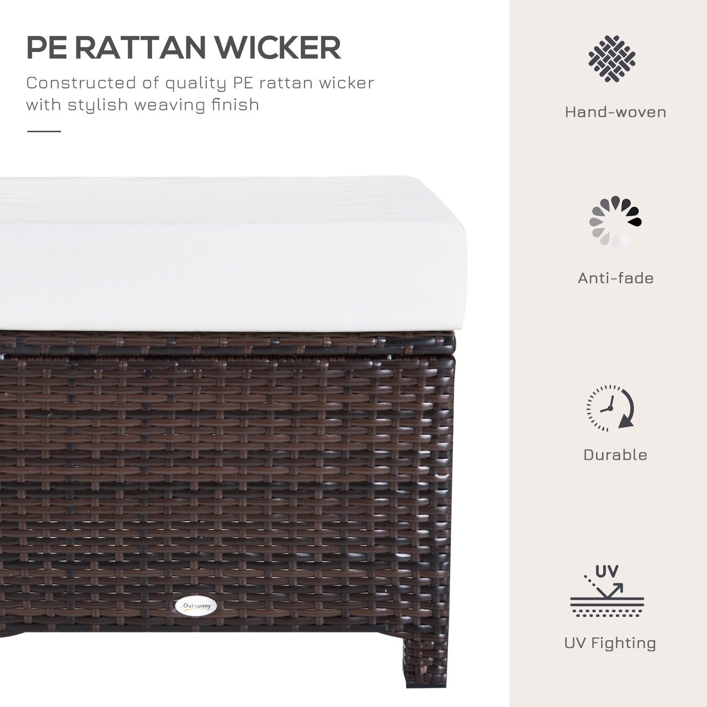 Rattan Ottoman