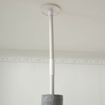 Floor to Ceiling Cat Tree for Indoor Cats, Kitten Tower, Condo, Multi-Layer Activity Center, Indoor Pet Play House with Solid Scratching Post Hanging Balls, Light Grey