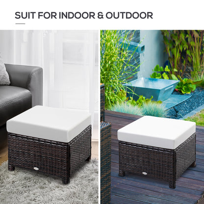 Rattan Ottoman