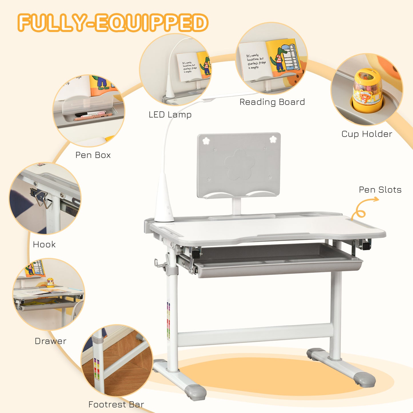 Children''s Study Table And Chair Set