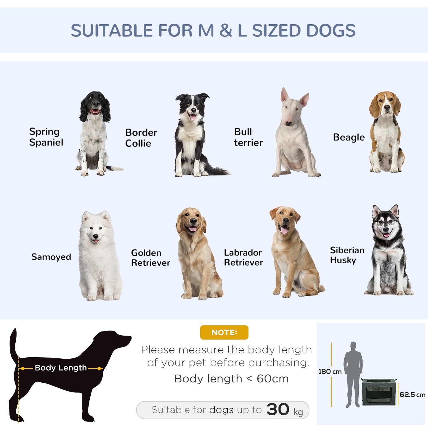 90cm Pet Carrier, Cat Carrier, Cat Bag, Pet Travel Bag w/ Cushion, Carry Bag, for Medium and Large Dogs - Grey