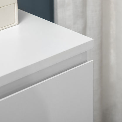 Three drawers offer lots of storage clothing - White