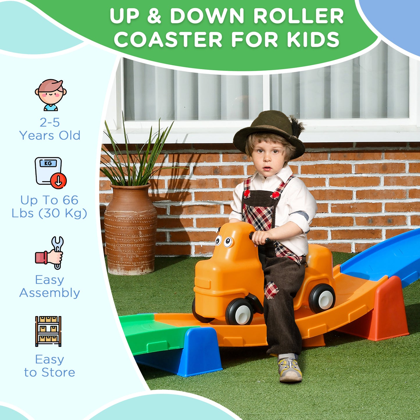 Up & Down Roller Coaster For Kids