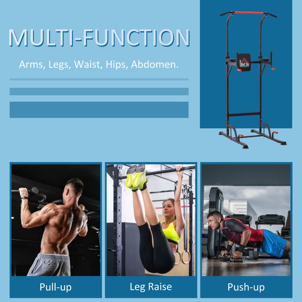 Pull Up Station Bar Power Tower Station for Home Gym Traning Workout Equipment