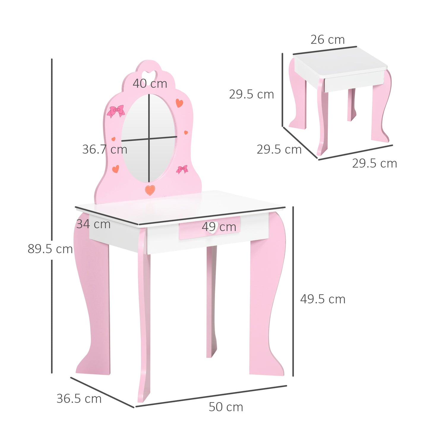 Kids Dressing Table Set