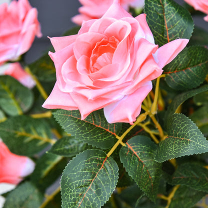 Faux Rose Plant (90cm tall)