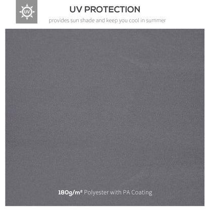 3 x 3(m) Gazebo Canopy Roof Top Replacement Cover Spare Part Deep Grey (TOP ONLY)